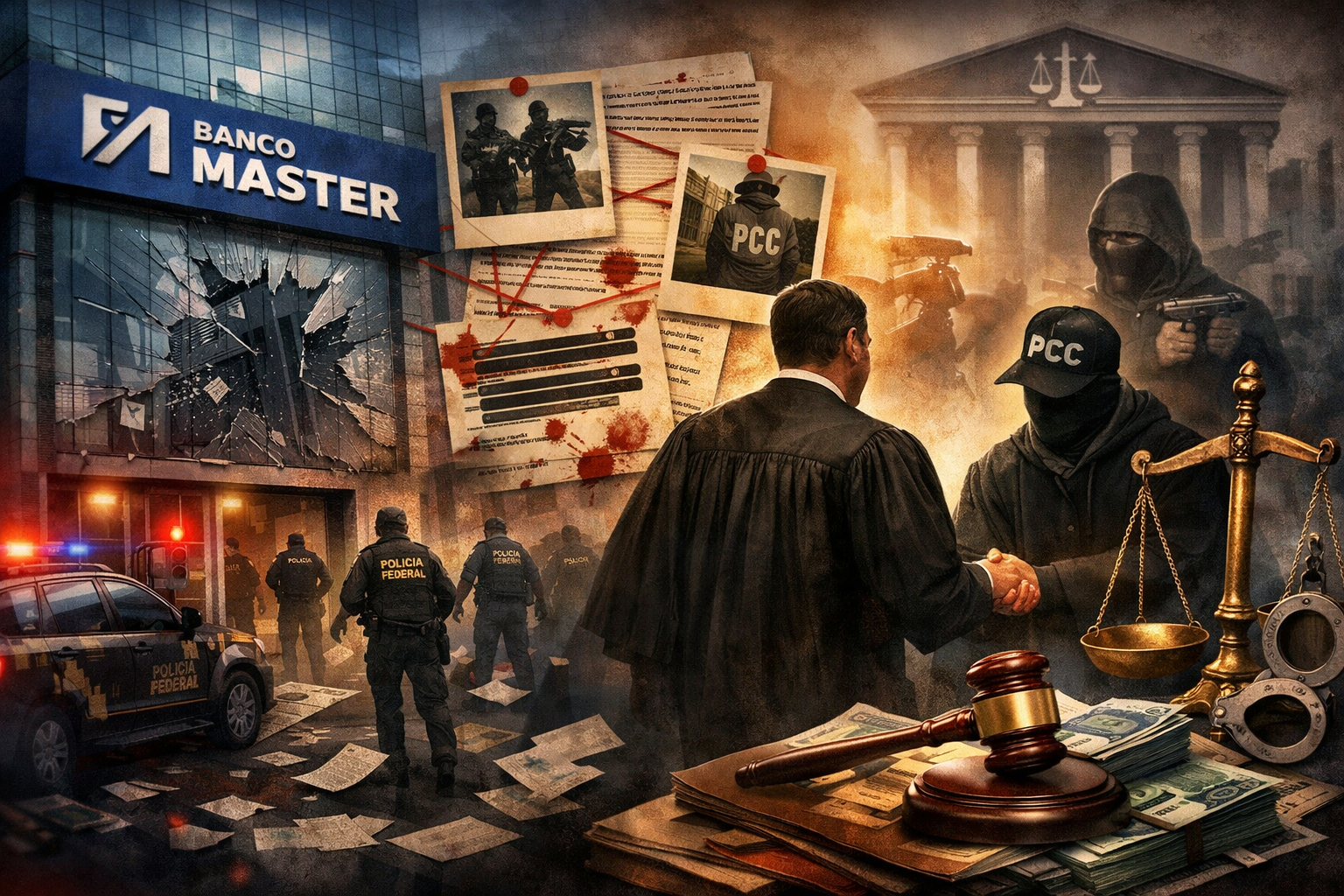 Escândalo do Banco Master: Vínculos do PCC com Membros do Judiciário Abalam a Confiança no Sistema