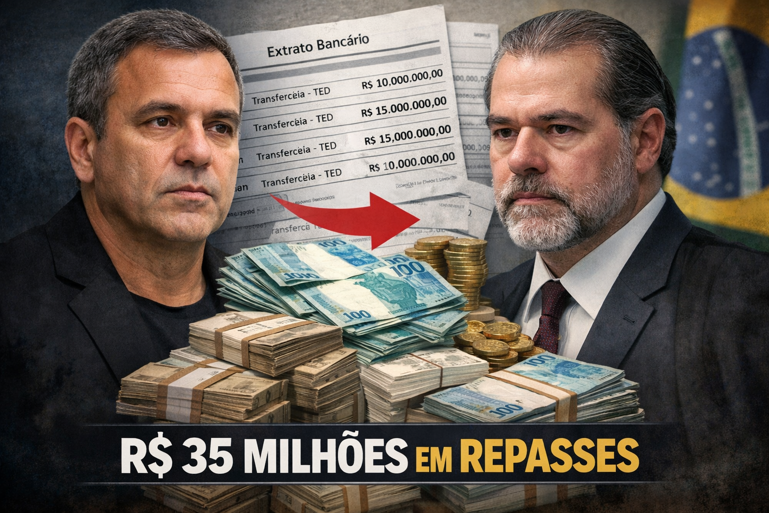 Extratos bancários ligam Daniel Vorcaro a repasses de R$ 35 milhões para empresa de Dias Toffoli, aponta jornal