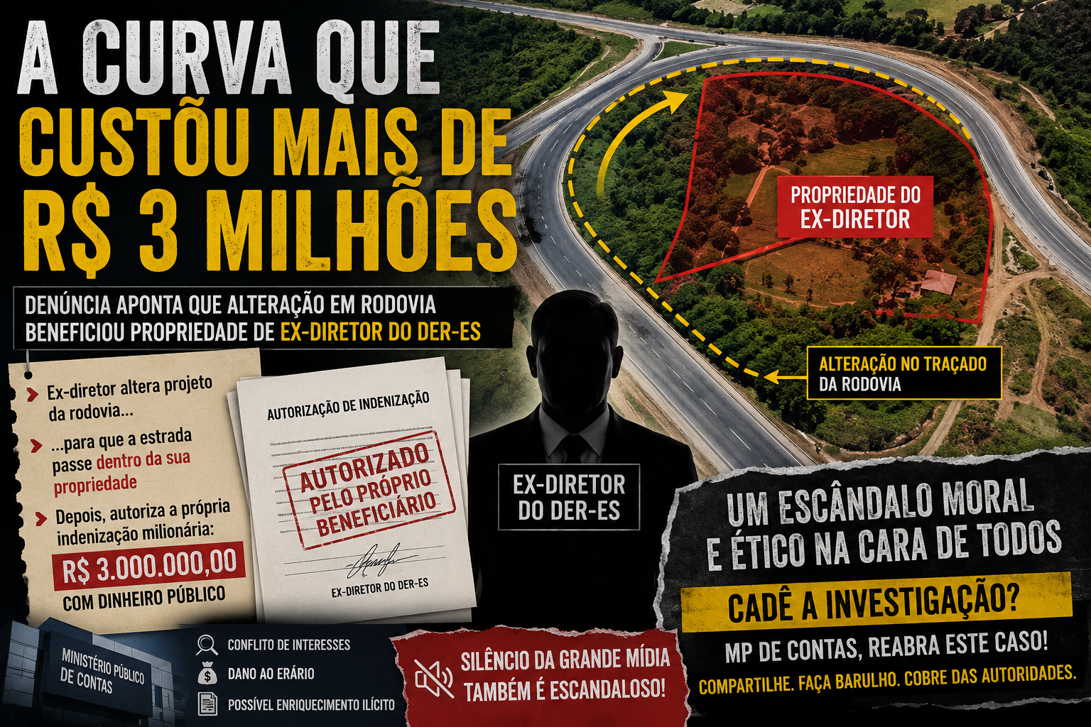 Rodovia da Polêmica: denúncia aponta suposto direcionamento milionário em obra no Espírito Santo