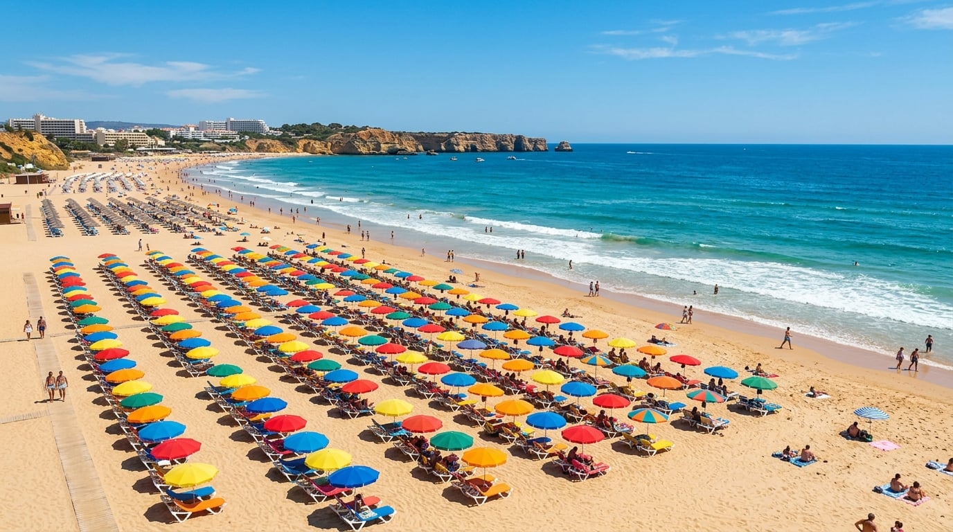 Praias concessionadas em Portugal: multas até 550 euros por chapéu-de-sol fora do lugar