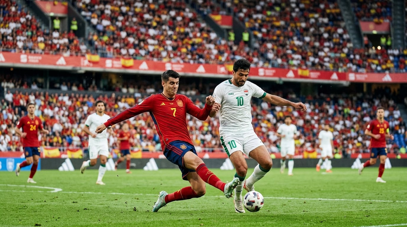 Espanha Empata com o Iraque em Amistoso de Preparação para o Campeonato do Mundo
