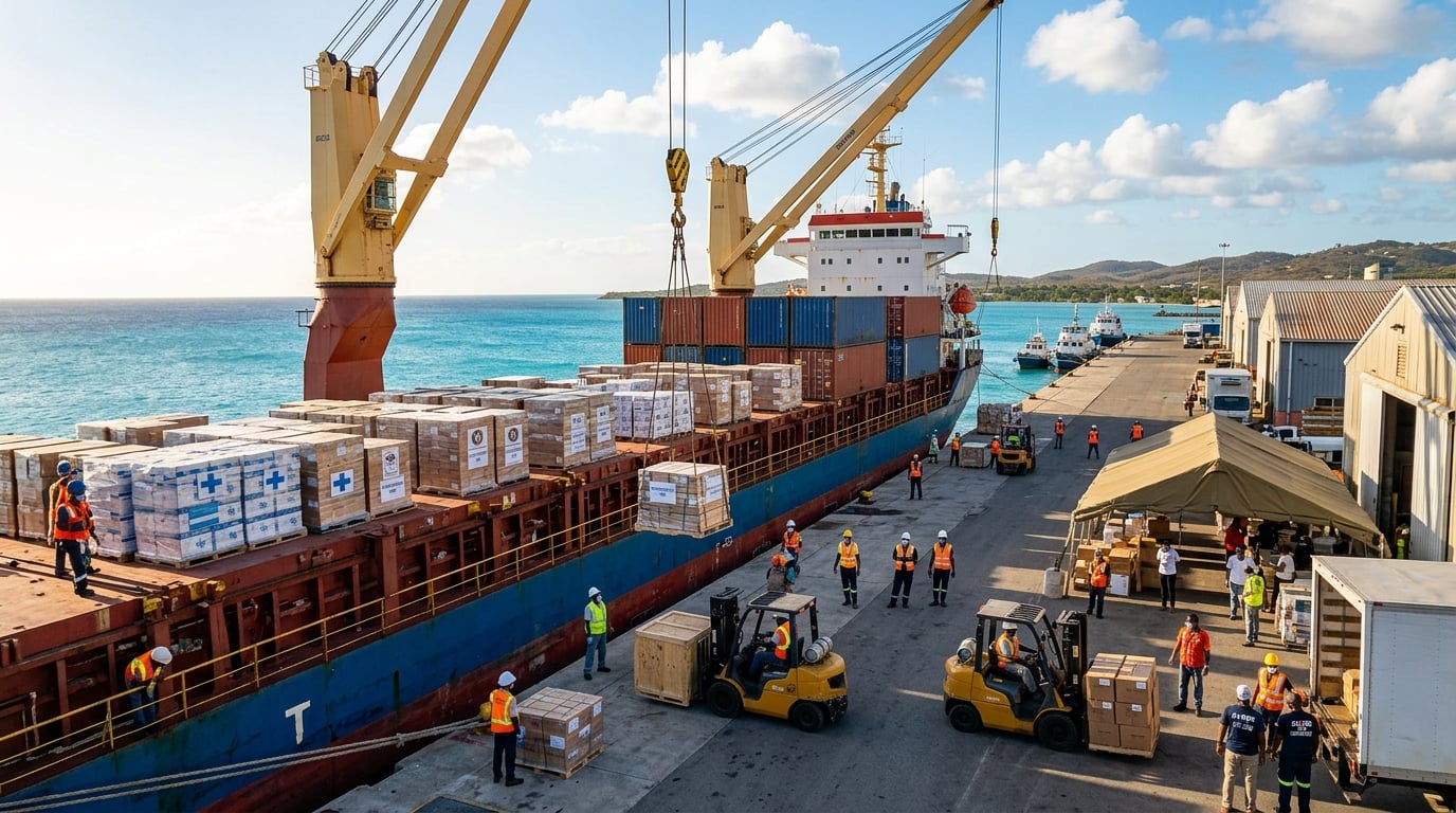 Colômbia Envia Navio com 100 Toneladas de Ajuda Humanitária a Cuba