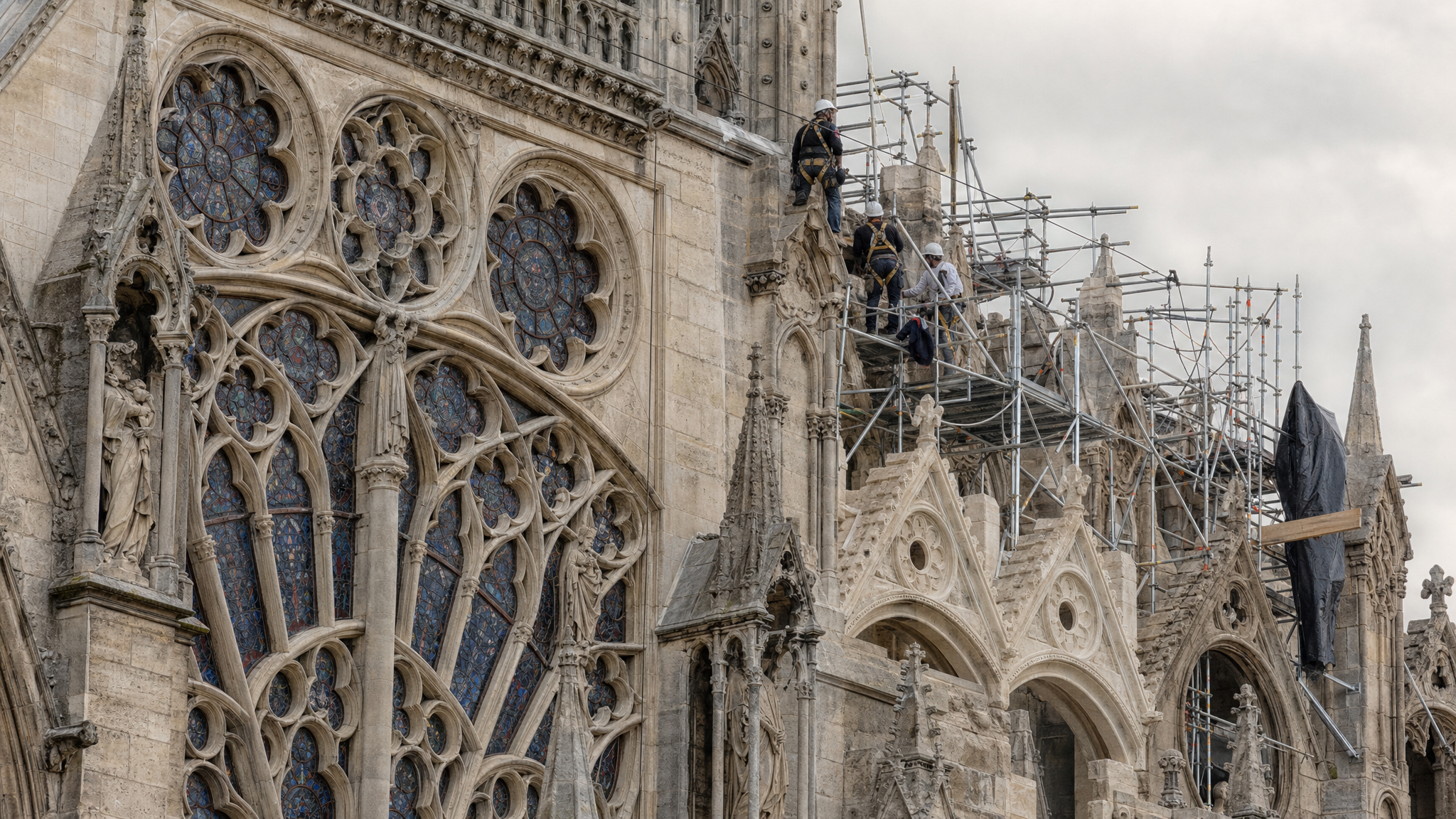 Notre-Dame de Paris inicia nova fase de restauro com recuperação da rosácea e fachada norte