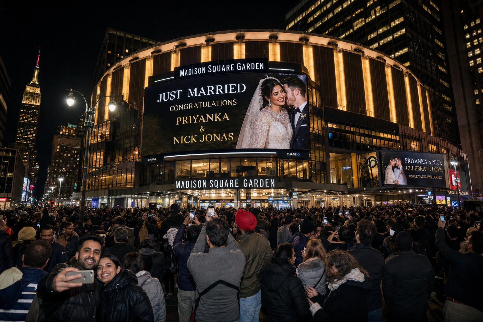 Taylor Swift e Travis Kelce casam em cerimónia surpresa no Madison Square Garden