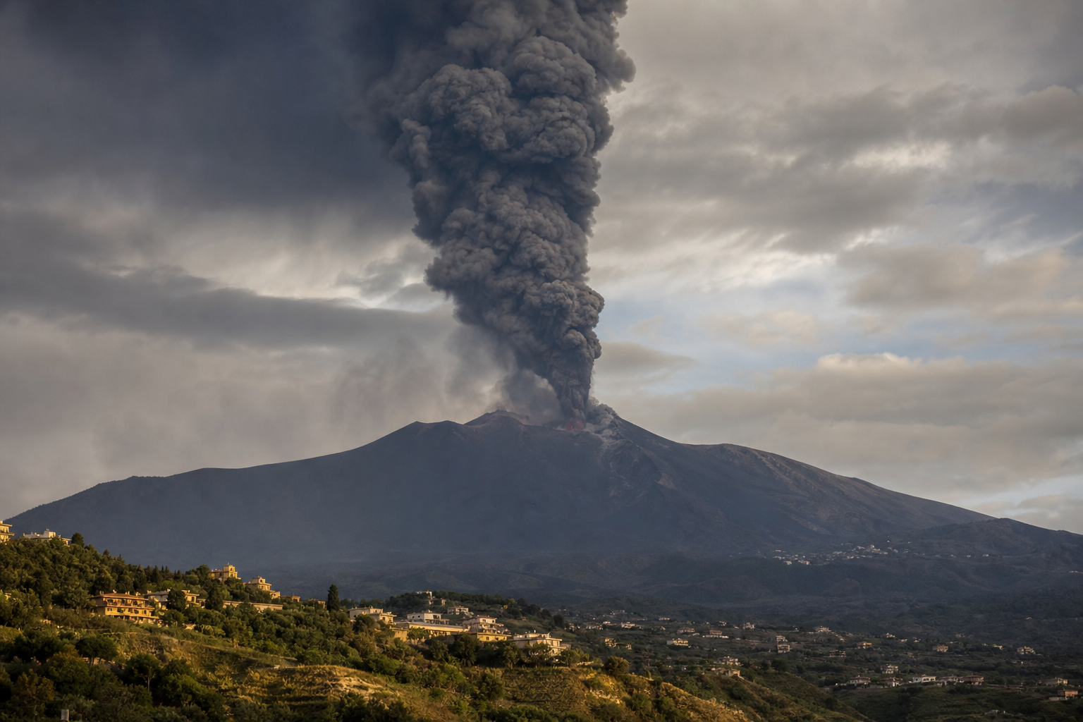 Etna em Erupção: Nuvem de Cinzas Fecha Espaço Aéreo de Catânia